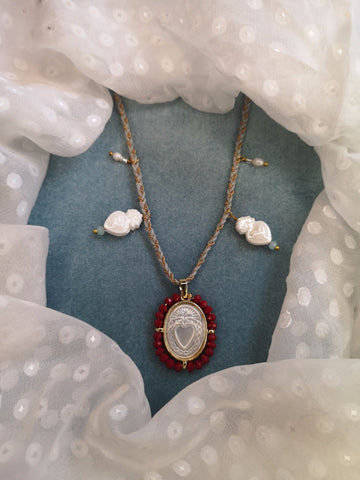 Nouveautés  nouveau collier  new necklace  new jewellery  necklace  nacre  jewellery  colliers  collier  coeur